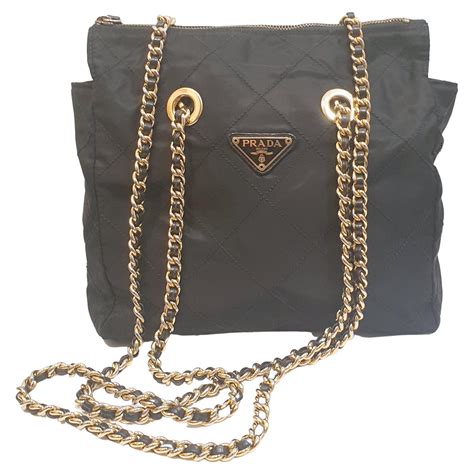 prada black bag shoulder|prada vintage nylon shoulder bag.